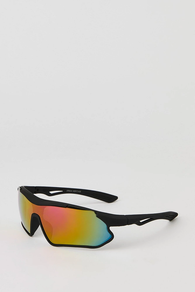 Soft Touch Sporty Shield Sunglasses