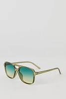 Clear Aviator Sunglasses