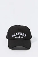 Playboy Embroidered Mesh Baseball Hat