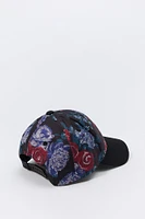 Casquette de base-ball à broderie florale LA