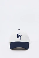 Casquette de baseball deux-tons avec motif brodé City