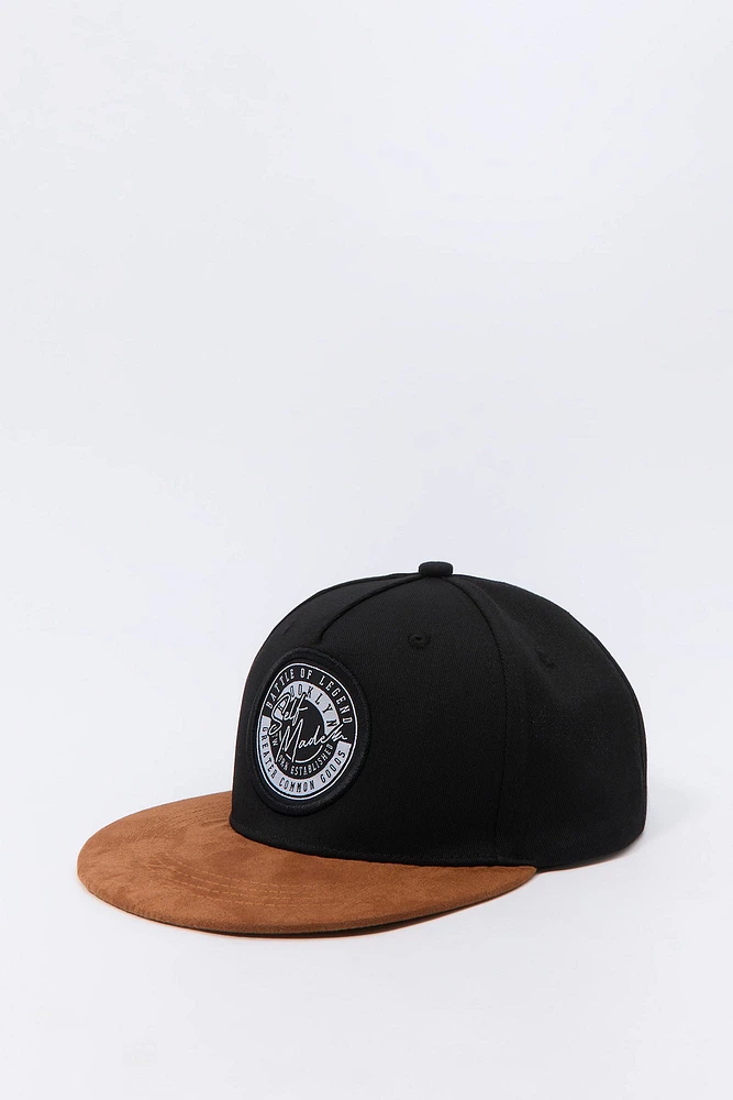 Casquette réglable avec empiècement tissé Brooklyn deux-tons