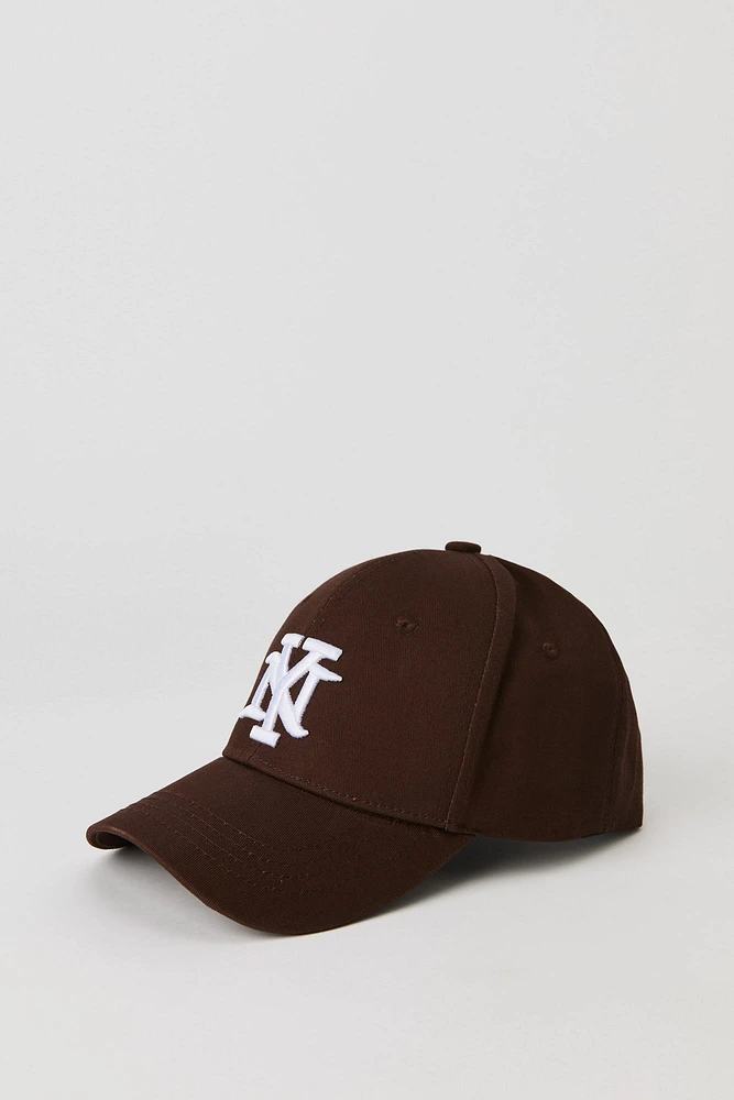 Casquette de baseball avec motif brodé