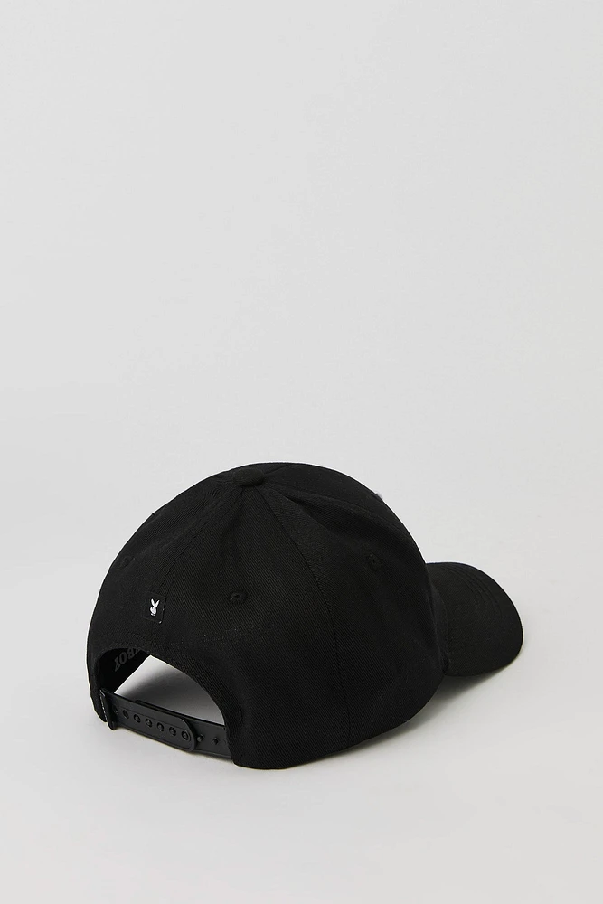 Casquette de baseball avec motif brodé Playboy