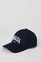 Casquette de baseball avec motif brodé Canada