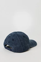 Casquette de baseball délavée avec motif brodé