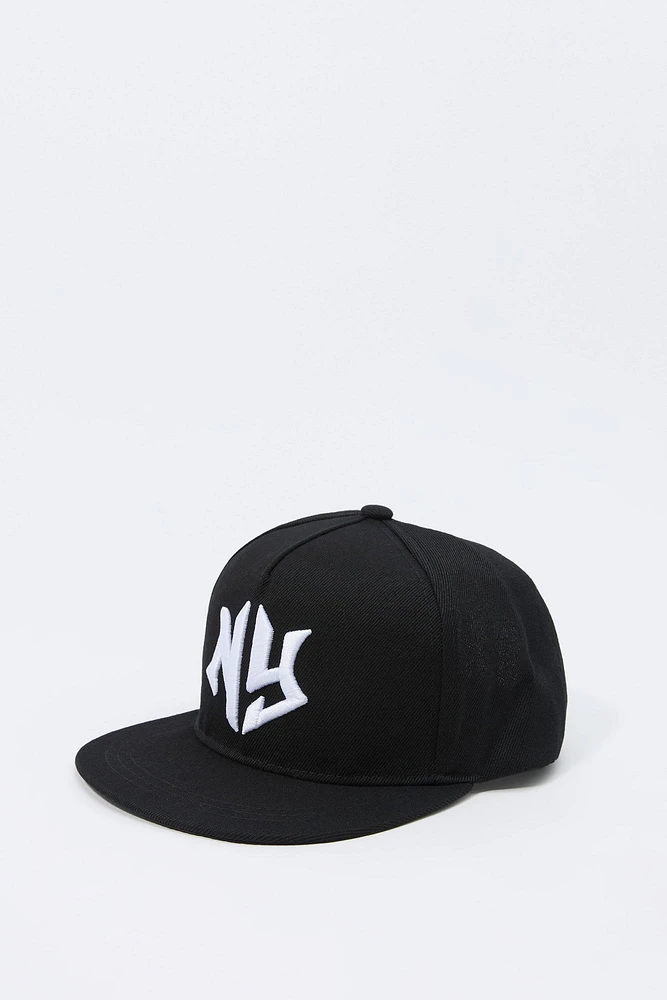 City Embroidered Snapback Hat