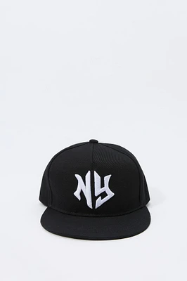 City Embroidered Snapback Hat