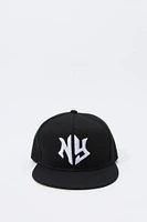 City Embroidered Snapback Hat