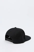 Gothic Text Embroidered Snapback Hat