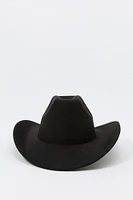 Faux Suede Cowboy Hat