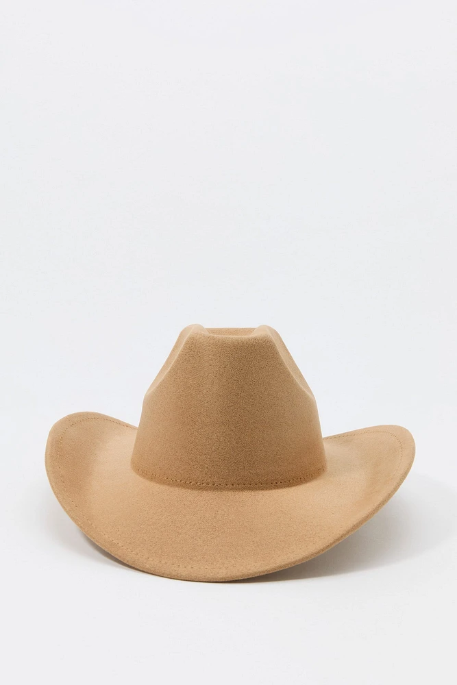 Chapeau de cowboy en similisuède