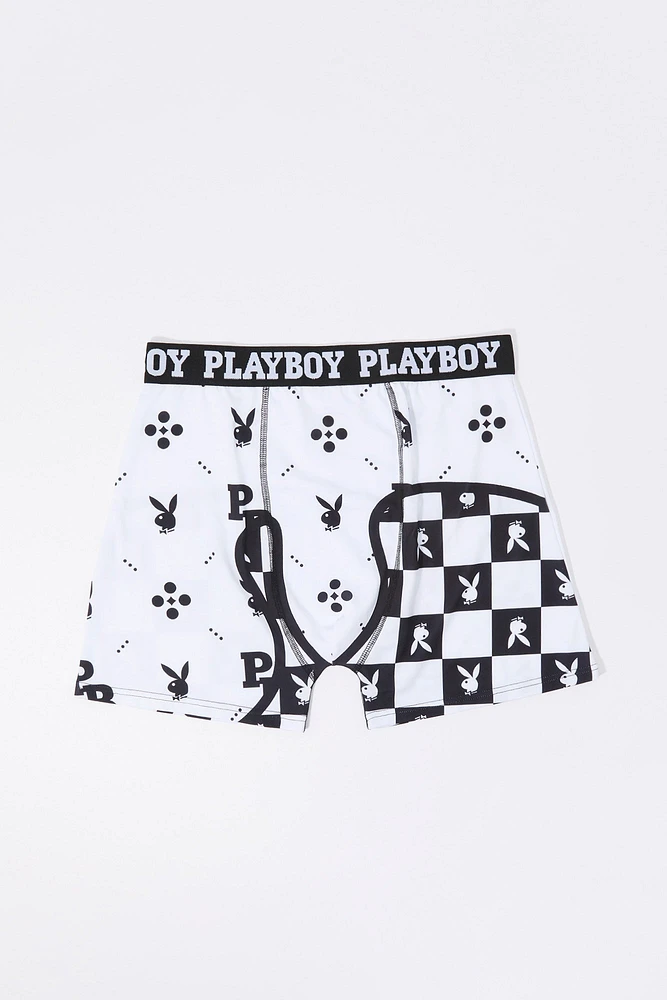 Caleçon à imprimé carreaux Playboy