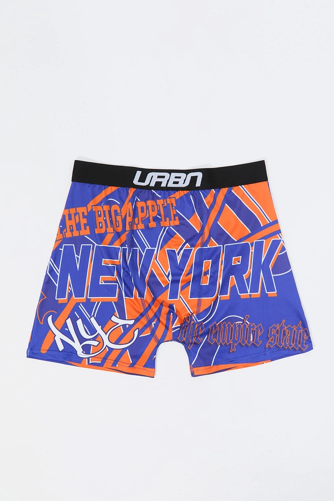 City Print Boxer Brief