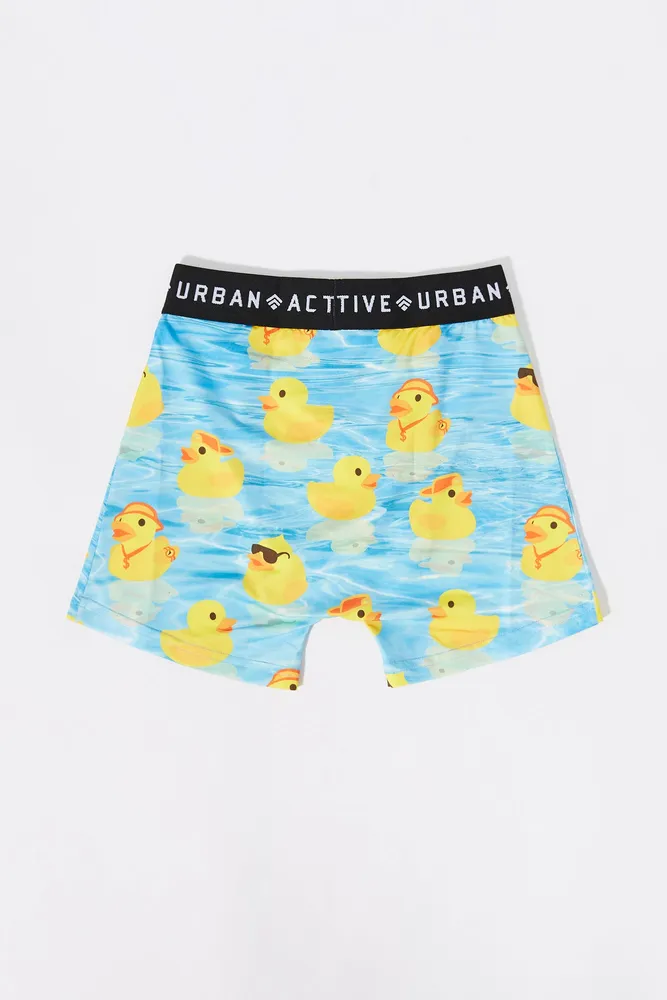 Mens Rubber Ducky Print Boxer Brief