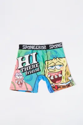 Hot Topic SpongeBob SquarePants Duo Trippy Bra & Boyshort Panty