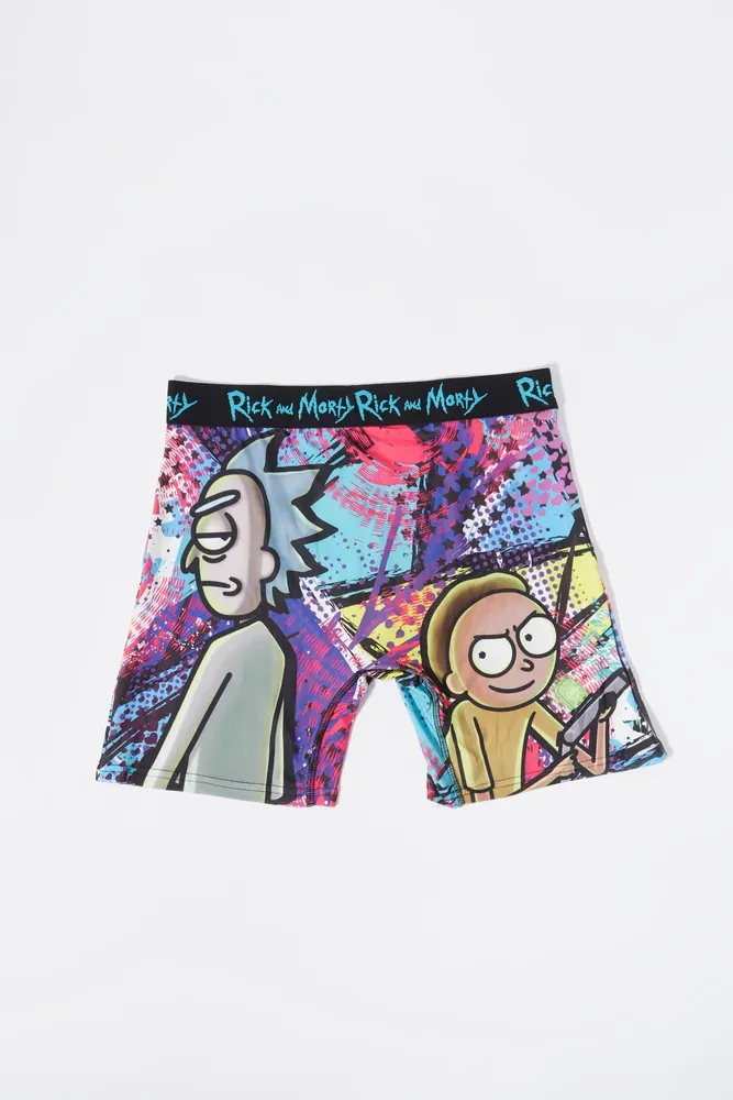 Mens Rick and Morty Graphic Boxer Brief