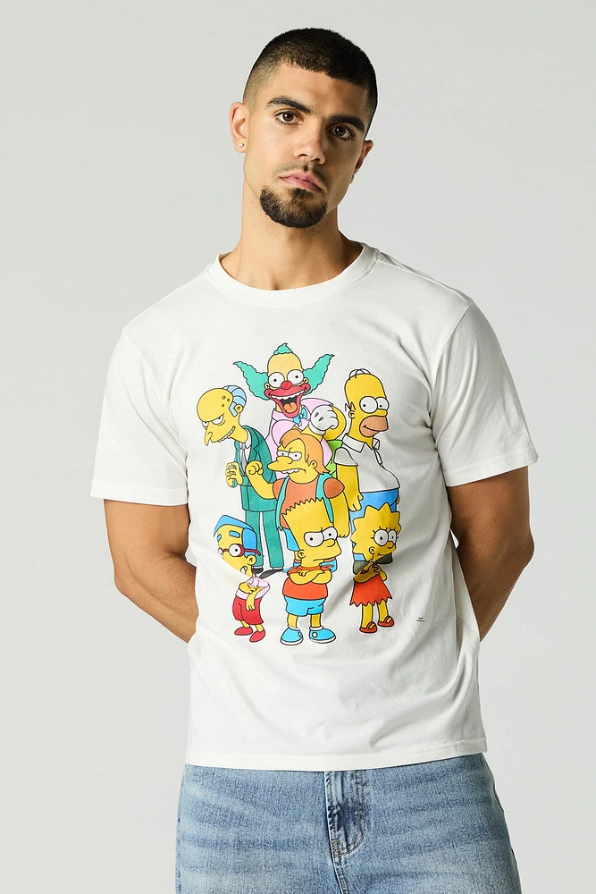 T-shirt à imprimé Simpsons Family