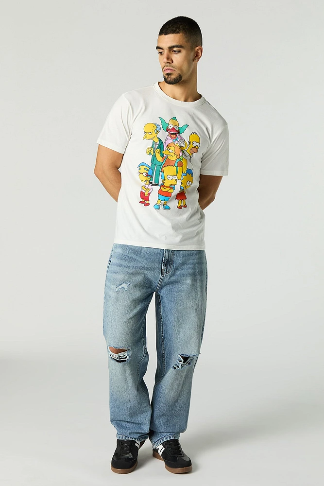 T-shirt à imprimé Simpsons Family