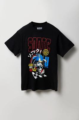 T-shirt à imprimé Sonic