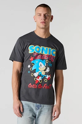 T-shirt à imprimé Sonic the Hedgehog