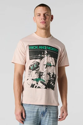 T-shirt à imprimé Rick and Morty