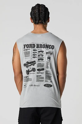 Débardeur délavé à imprimé Ford Bronco