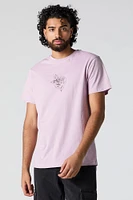 Purple Rose Graphic T-Shirt
