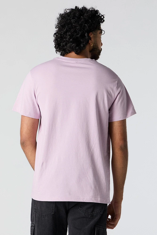 Purple Rose Graphic T-Shirt