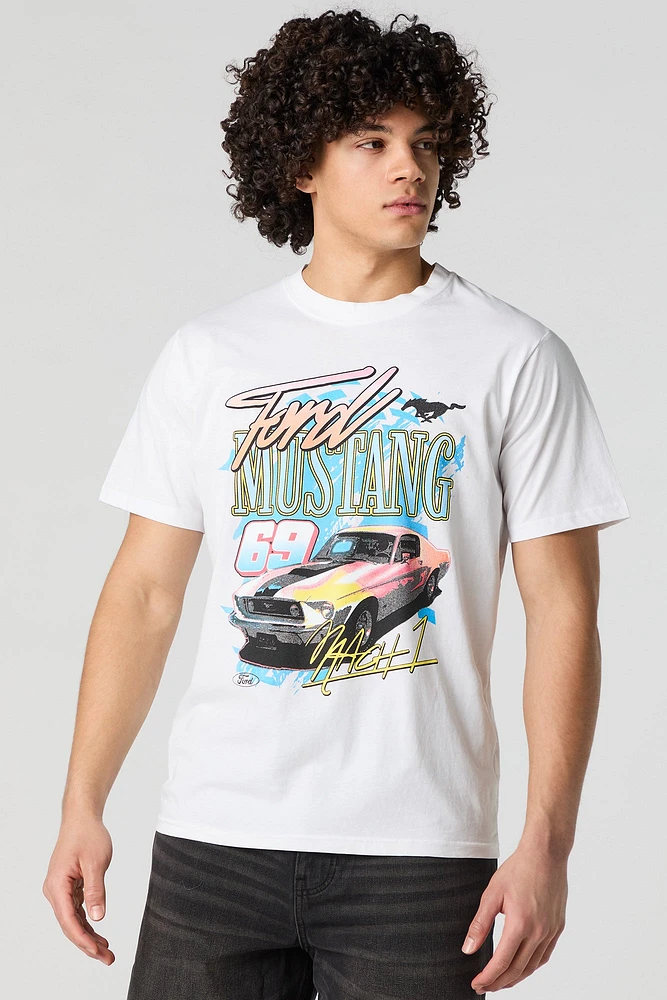 T-shirt à imprimé Ford Mustang