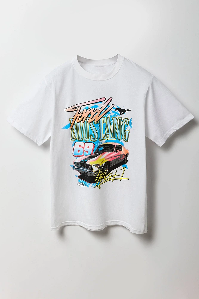 T-shirt à imprimé Ford Mustang