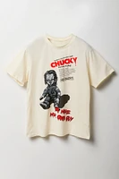 T-shirt de coupe garÃ§onne Ã  imprimÃ© Chucky No More Good Guy