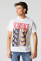 Scarface Puff Print Graphic T-Shirt