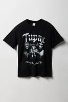 T-shirt à imprimé Tupac Keep Ya Head Up