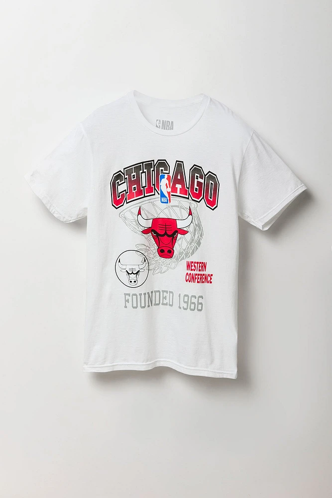 T-shirt à imprimé Chicago Bulls