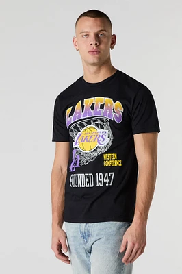 T-shirt à imprimé LA Lakers