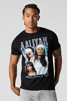 T-shirt à imprimé Aaliyah