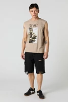 Débardeur à imprimé 2Pac