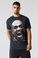 T-shirt unisexe délavé à imprimé Jon Jones UFC