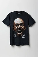 T-shirt dÃ©lavÃ© Ã  imprimÃ© Jon Jones UFC