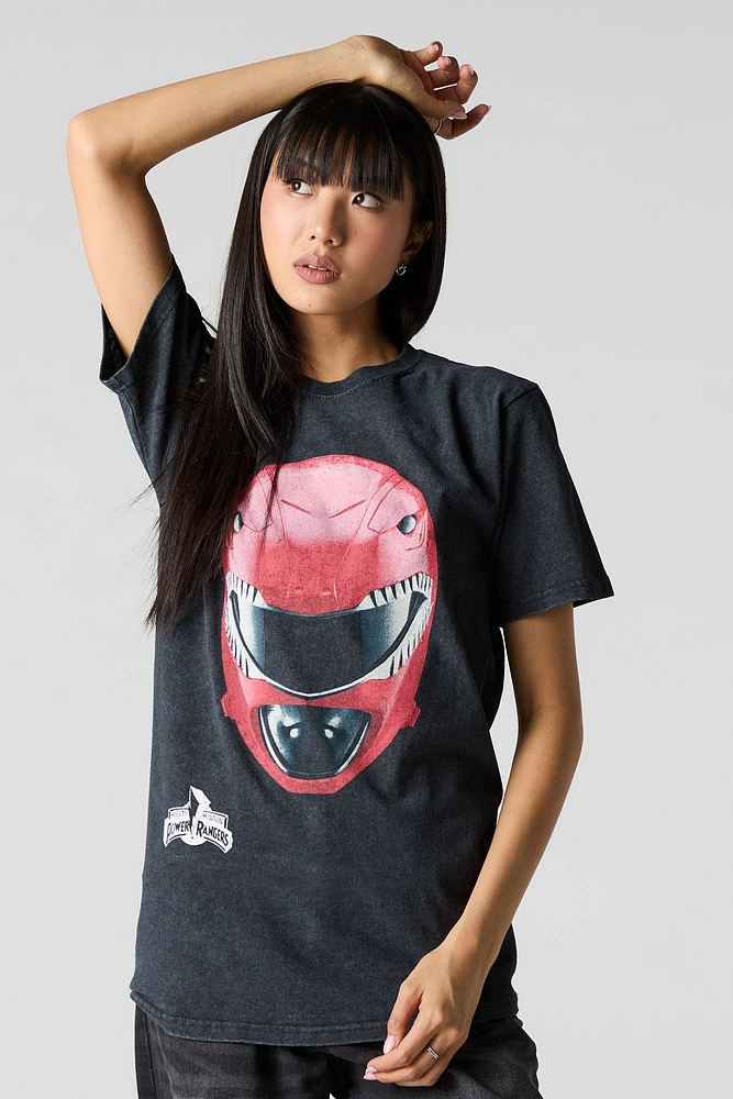 Power Rangers Unisex Graphic Washed T-Shirt