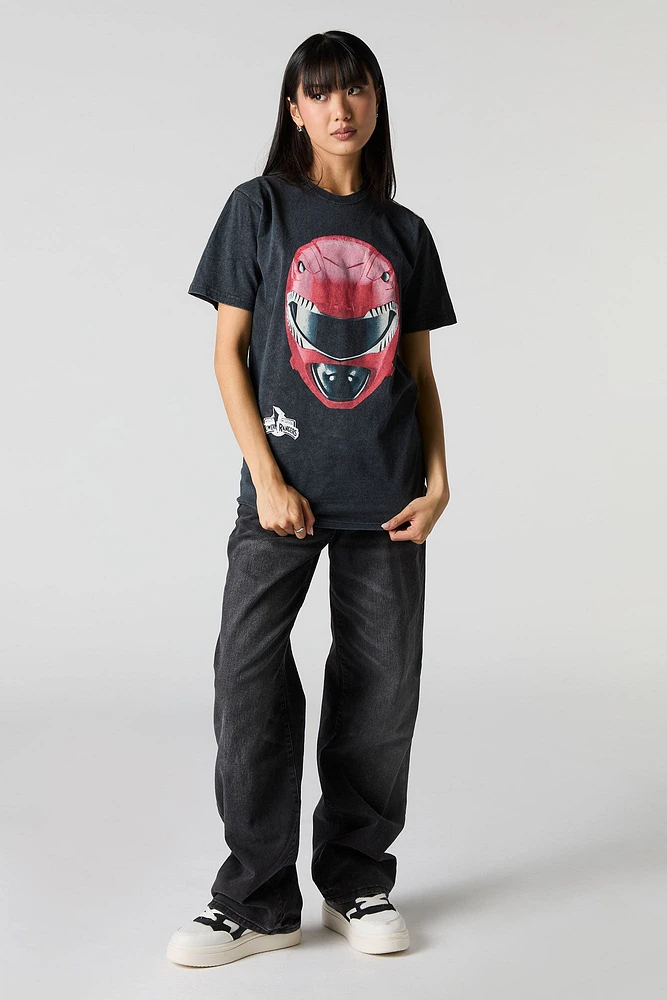 Power Rangers Unisex Graphic Washed T-Shirt