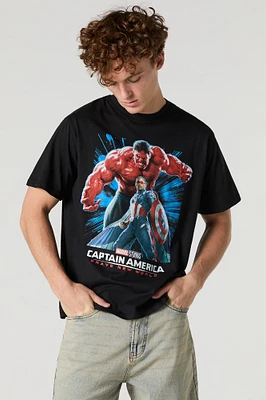 T-shirt à imprimé Captain America