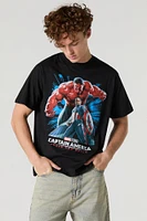 T-shirt à imprimé Captain America