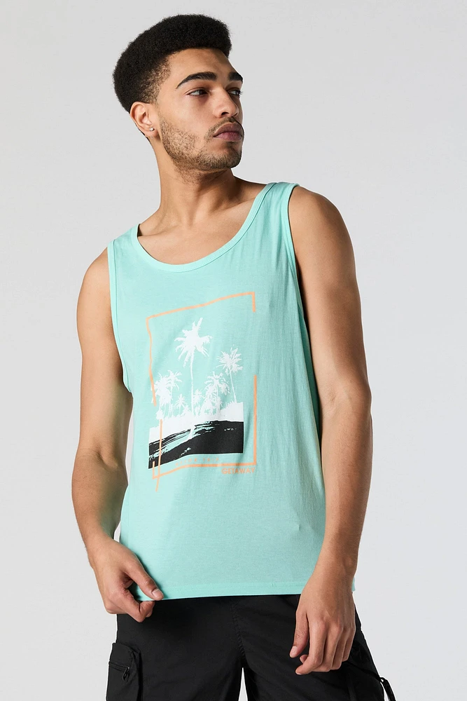 Beach Getaway Graphic tank