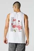 Antisocial Floral Graphic Tank