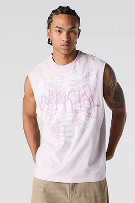 Skeleton Graphic Muscle Tank