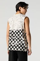Speed Racing Print Muscle Tank