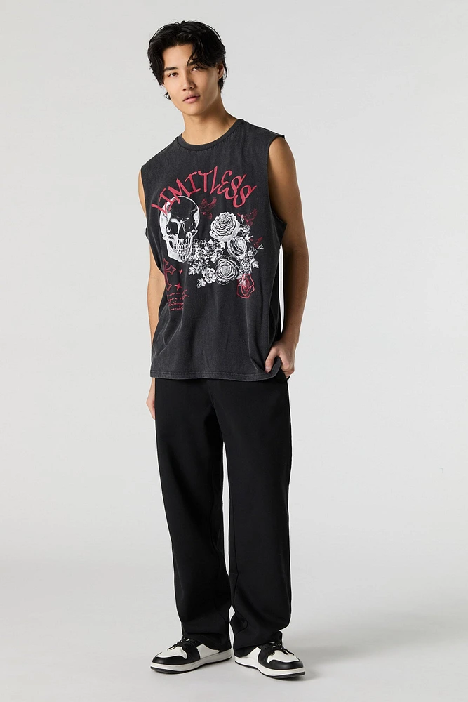 Limitless Graphic Washed Muscle Tank