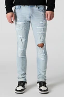 Light Wash Distressed Skinny Jean